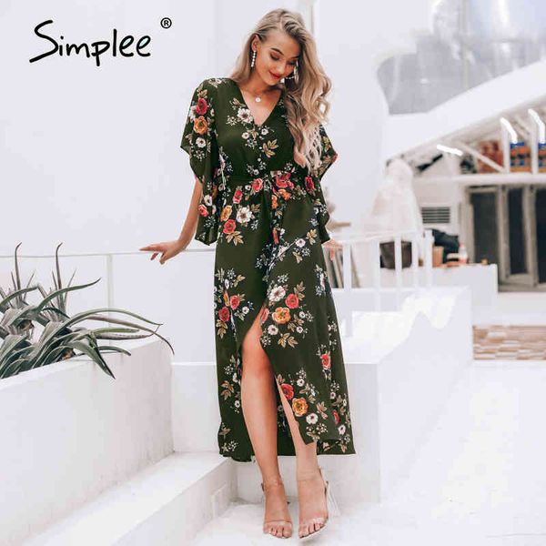 boho floral print women dress summer asymmetrical sleeve sashes split chiffon dresses casual beach female long vestidos 210414, Black;gray
boho floral print women dress summer asymmetrical sleeve sashes split chiffon dresses casual beach female long vestidos 210414, Black;gray