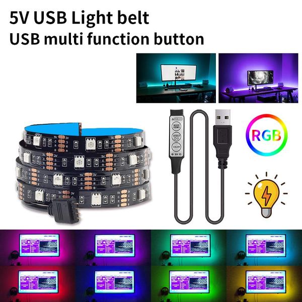 strip light usb flexible lamp 5m tape diode dc5v luces led rgb desk screen tv background lighting ribbon strips
strip light usb flexible lamp 5m tape diode dc5v luces led rgb desk screen tv background lighting ribbon strips