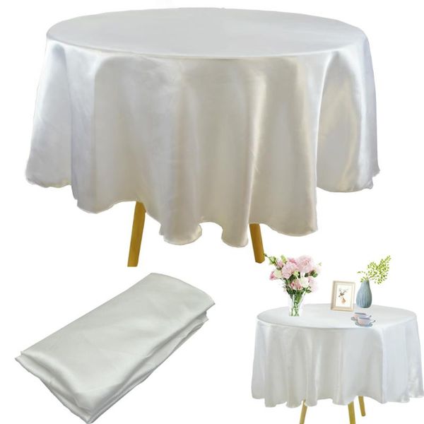 table cloth round 145cm satin tablecloth wedding tableware cover overlay home restaurant banquet christmas decoration
table cloth round 145cm satin tablecloth wedding tableware cover overlay home restaurant banquet christmas decoration