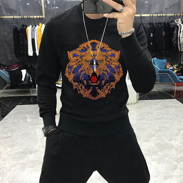 men's hoodies & sweatshirts 2021 hoodie lion design winter and autumn diamond plus velvet sweatshirt, Black
men's hoodies & sweatshirts 2021 hoodie lion design winter and autumn diamond plus velvet sweatshirt, Black