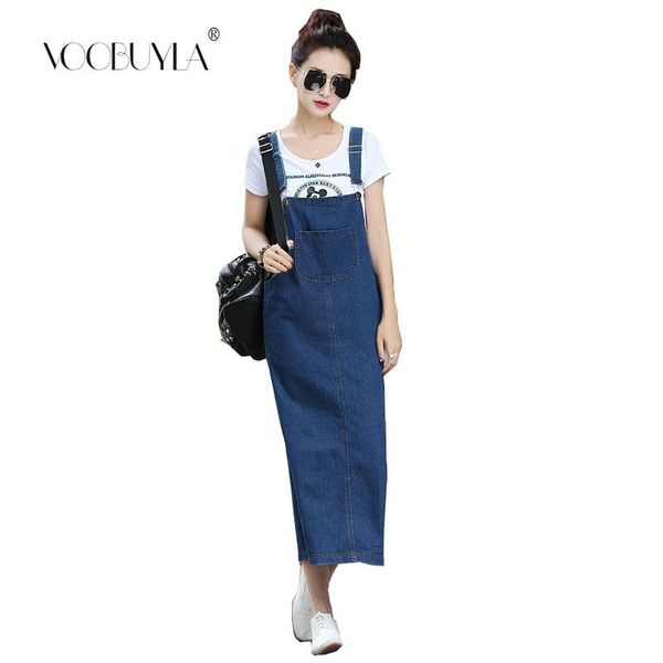 voobuyla spring womens sleeveless denim strap jeans dress female casual party slim split pockets long vestidos sundress s-xxl dresses, Black;gray
voobuyla spring womens sleeveless denim strap jeans dress female casual party slim split pockets long vestidos sundress s-xxl dresses, Black;gray