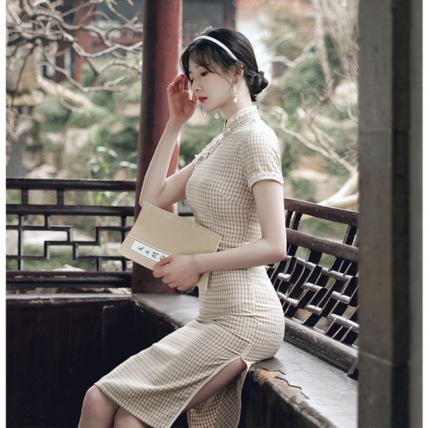 ethnic clothing lovzon spring and summer cotton linen plaid improved cheongsam young women's republic of china style short dress dropsh, Red
ethnic clothing lovzon spring and summer cotton linen plaid improved cheongsam young women's republic of china style short dress dropsh, Red