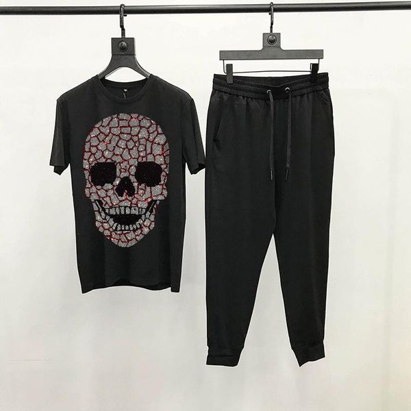 men's tracksuits cotton fabric track suit diamond skull shiny t-shirt jogging streetwear/couple sweatshirt and pants, Gray
men's tracksuits cotton fabric track suit diamond skull shiny t-shirt jogging streetwear/couple sweatshirt and pants, Gray