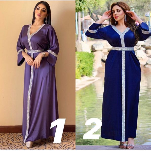 casual dresses satin arabic maxi for women dubai abaya turkey muslim fashion caftan jalabiya dress islamic clothing moroccan kafta, Black;gray 
casual dresses satin arabic maxi for women dubai abaya turkey muslim fashion caftan jalabiya dress islamic clothing moroccan kafta, Black;gray