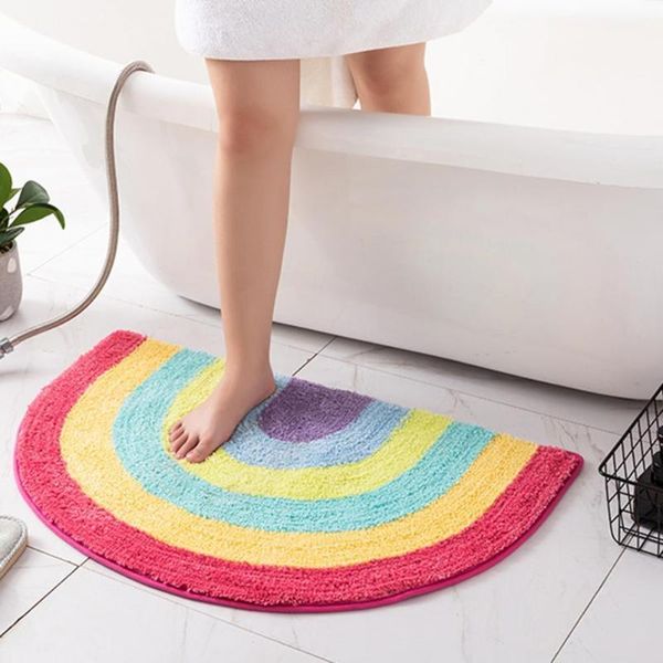 bath mats 1pcsfloor mat anti-slip soft quick dry cartoon cute rainbow water absorbent doormat cushion bathroom toilet entrance
bath mats 1pcsfloor mat anti-slip soft quick dry cartoon cute rainbow water absorbent doormat cushion bathroom toilet entrance