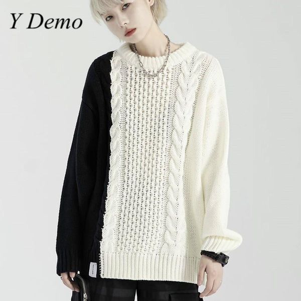 demo winter color patchwork women sweater casual loose long sleeve minimalist knitted pullover fashion female clothing 2021 women's swe, White;black
demo winter color patchwork women sweater casual loose long sleeve minimalist knitted pullover fashion female clothing 2021 women's swe, White;black