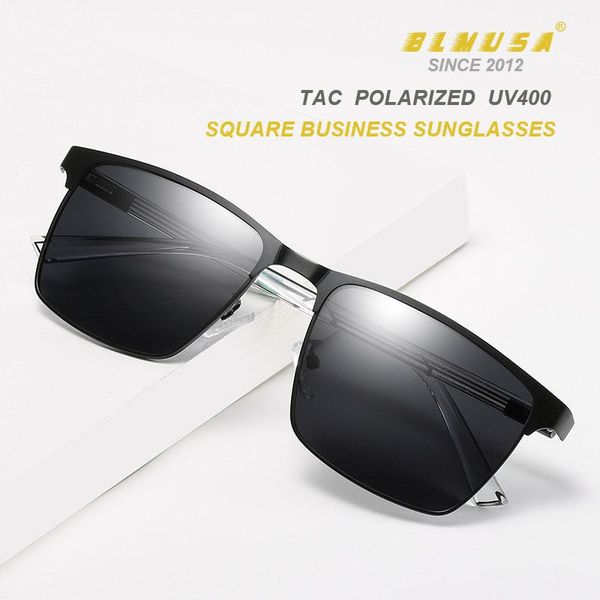 sunglasses clloio polarized mens classic business metal glasses fashion brand design square driving for men uv400, White;black
sunglasses clloio polarized mens classic business metal glasses fashion brand design square driving for men uv400, White;black