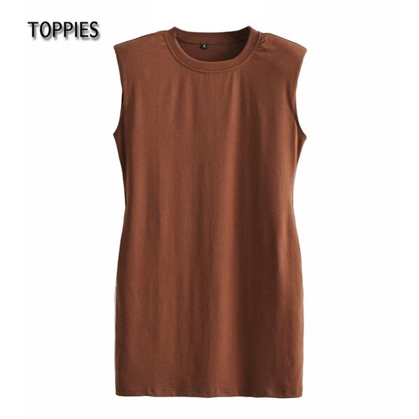 summer wide pad shoulder tank dress woman sleeveless mini solid color robe 210421, Black;gray
summer wide pad shoulder tank dress woman sleeveless mini solid color robe 210421, Black;gray