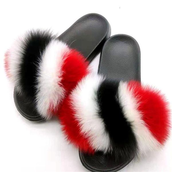 creative mixed colors fur slippers women hand-stitched fluffy ladies summer furry sandals outside slides, Black
creative mixed colors fur slippers women hand-stitched fluffy ladies summer furry sandals outside slides, Black