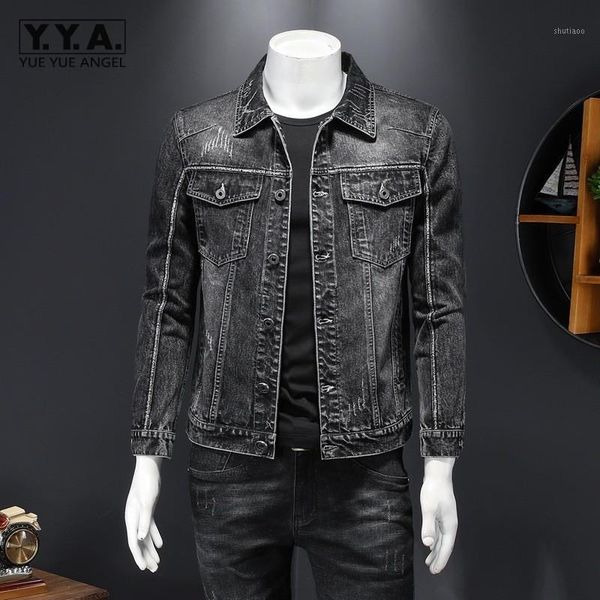 streetwear 2021 autumn mens casual denim jacket slim fit long sleeve single breasted outerwear vintage hole biker jackets male men's, Black;brown
streetwear 2021 autumn mens casual denim jacket slim fit long sleeve single breasted outerwear vintage hole biker jackets male men's, Black;brown