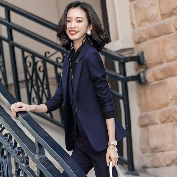 women's two piece pants women 2021 spring autumn business 2 blazer set office lady work formal jacket suit female plus size pant suits, White
women's two piece pants women 2021 spring autumn business 2 blazer set office lady work formal jacket suit female plus size pant suits, White