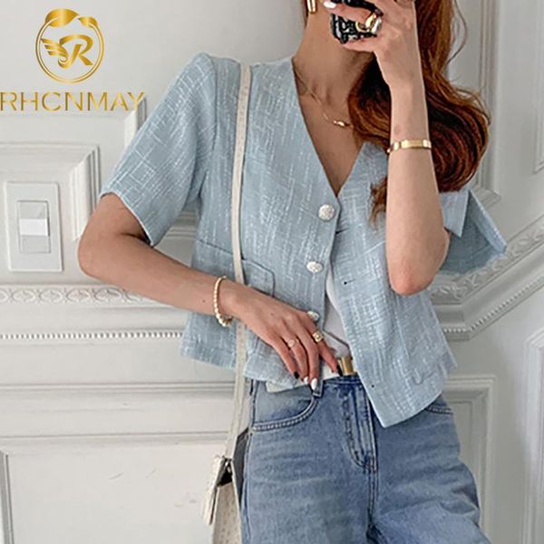 women's jackets korean fashion summer short sleeve tweed jacket single breasted v-neck pockets chic casual cardigan vintage clothes, Black;brown
women's jackets korean fashion summer short sleeve tweed jacket single breasted v-neck pockets chic casual cardigan vintage clothes, Black;brown