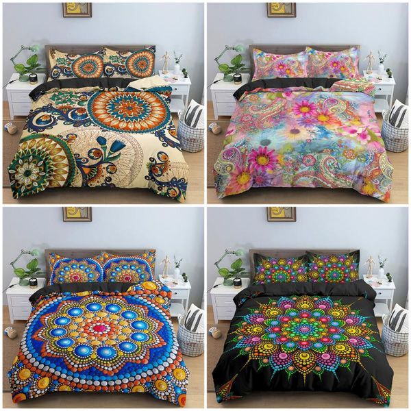 bedding sets 3d bohemian set mandala printed duvet cover with pillowcase king size microfiber comforter home textile
bedding sets 3d bohemian set mandala printed duvet cover with pillowcase king size microfiber comforter home textile