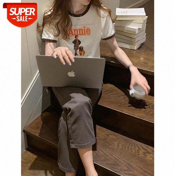 tg letter cartoon t-shirt women ins contrast color collar print loose round neck 13705 #8x8u, Black;gray
tg letter cartoon t-shirt women ins contrast color collar print loose round neck 13705 #8x8u, Black;gray
