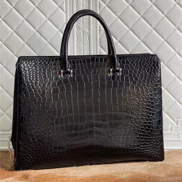 briefcases authentic crocodile belly skin businessmen passcode briefcase genuine alligator leather male working totes handle handbag
briefcases authentic crocodile belly skin businessmen passcode briefcase genuine alligator leather male working totes handle handbag