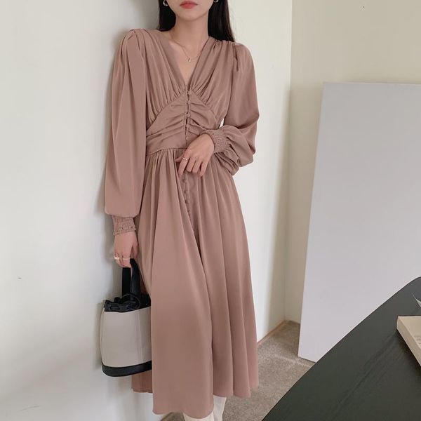 dresses summer khaki gentle sweet ol solid v-neck elegance office lady chic slim girls all match long es vestidos, Black;gray
dresses summer khaki gentle sweet ol solid v-neck elegance office lady chic slim girls all match long es vestidos, Black;gray
