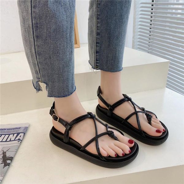 sandals xixiyipin fashion narrow bandsolid buckle strap women gladiator casual platform woman flats shoes, Black
sandals xixiyipin fashion narrow bandsolid buckle strap women gladiator casual platform woman flats shoes, Black