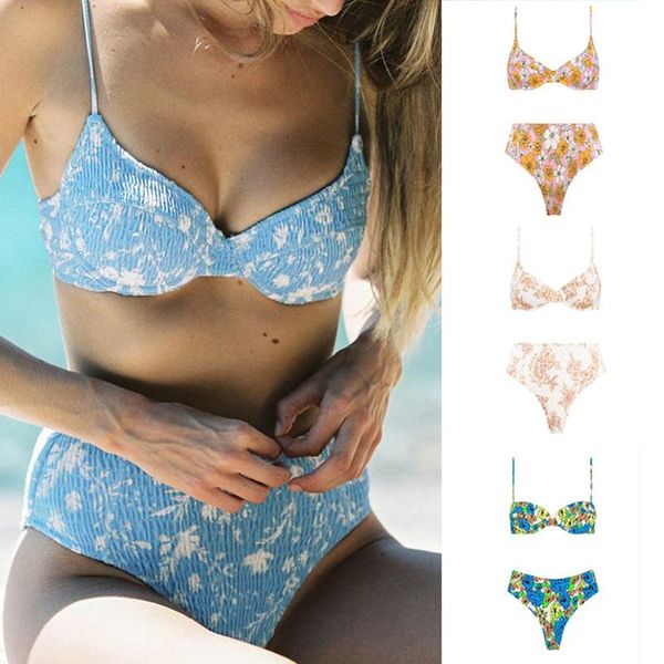 women's swimwear underwired push up bikini set women printed triangle brazilian bikinis ruched high waist bathing suits beach wear, White;black
women's swimwear underwired push up bikini set women printed triangle brazilian bikinis ruched high waist bathing suits beach wear, White;black