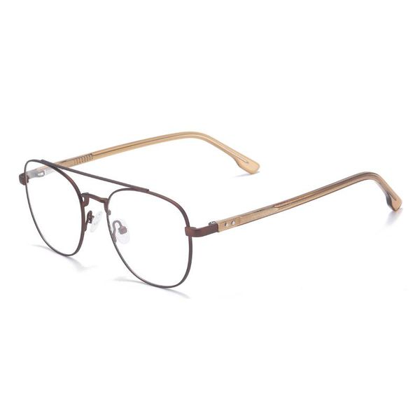 men and women fashion metal double bridge round full rim medium eyeglasses with spring hinge for bifocal progressive sunglasses frames, Black
men and women fashion metal double bridge round full rim medium eyeglasses with spring hinge for bifocal progressive sunglasses frames, Black