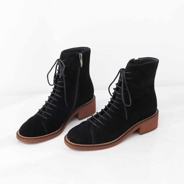 boots krazing pot vintage british school cow suede breathable round toe med heels campus lace up winter keep warm ankle boots l671 4brt, Black
boots krazing pot vintage british school cow suede breathable round toe med heels campus lace up winter keep warm ankle boots l671 4brt, Black