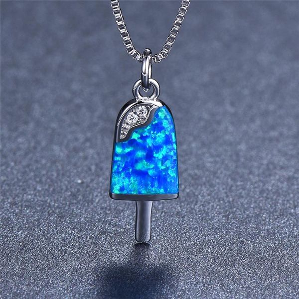 pendant necklaces female cute small popsicle necklace white blue opal stone boho rose gold silver color chain for women
pendant necklaces female cute small popsicle necklace white blue opal stone boho rose gold silver color chain for women