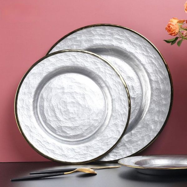 dishes & plates european modern silver dinner golden stroke plating craft glass steak pasta plate western tableware home kitchen utensils
dishes & plates european modern silver dinner golden stroke plating craft glass steak pasta plate western tableware home kitchen utensils