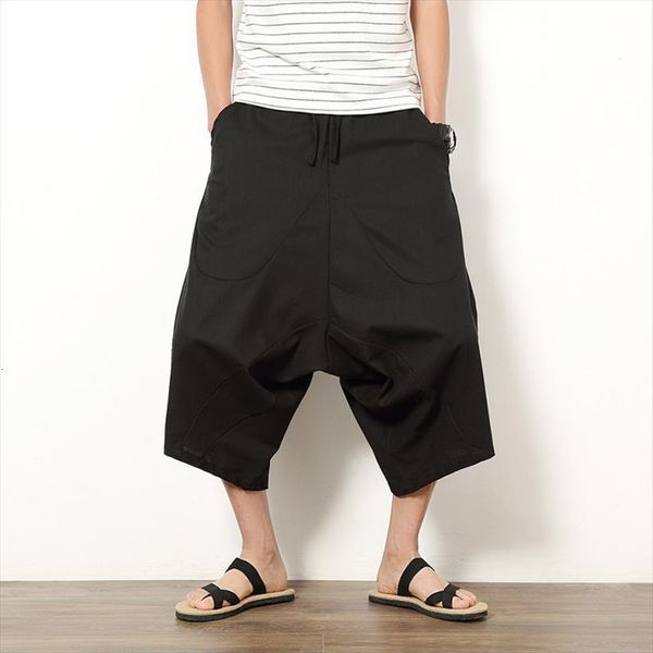 cotton baggy cross crotch women pants hip hop bloomers calf length harem korean streetwear trousers man, Black
cotton baggy cross crotch women pants hip hop bloomers calf length harem korean streetwear trousers man, Black