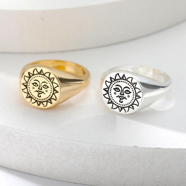 wedding rings tarot sun flower finger for women men gold silver color face ring punk engagement fashion jewelry accessories gift, Slivery;golden
wedding rings tarot sun flower finger for women men gold silver color face ring punk engagement fashion jewelry accessories gift, Slivery;golden