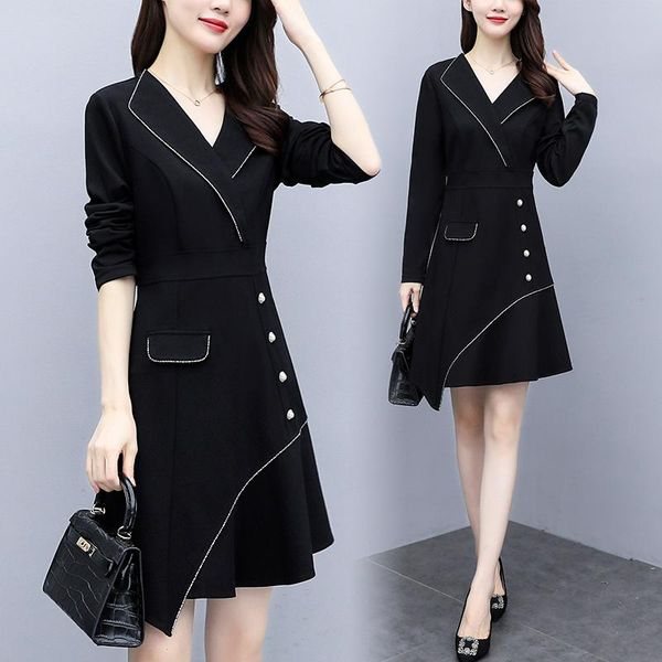 womens plus size l-5xl spring dress xxl xxxl 3xl xxxxl 4xl autumn slim casual party long sleeves office ladies work wear dresses, Black;gray
womens plus size l-5xl spring dress xxl xxxl 3xl xxxxl 4xl autumn slim casual party long sleeves office ladies work wear dresses, Black;gray