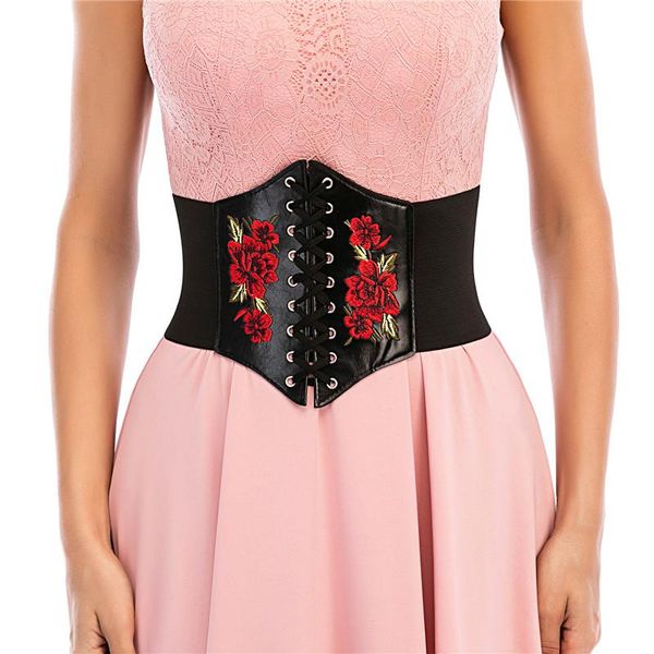 belts women summer high waist corset solid color/flower embroidery stretch belt vintage shaper corsets, Black;brown
belts women summer high waist corset solid color/flower embroidery stretch belt vintage shaper corsets, Black;brown