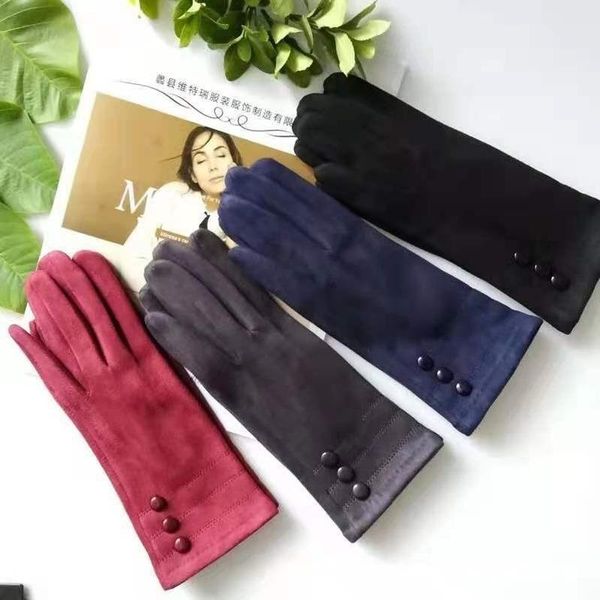 sports gloves winter for women touch screen long women's cotton warm suede button elastic ladies, Black
sports gloves winter for women touch screen long women's cotton warm suede button elastic ladies, Black