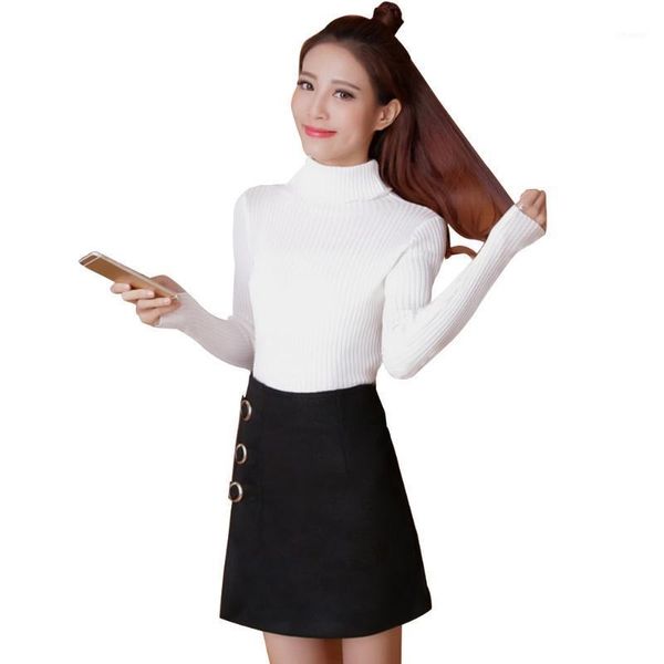 women's sweaters women turtle neck solid knitted base shirt ribbed sweater fall winter thumb hole pullover jumper, White;black
women's sweaters women turtle neck solid knitted base shirt ribbed sweater fall winter thumb hole pullover jumper, White;black