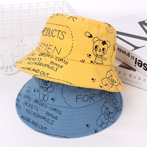 children's fisherman's hat spring summer new sunshade 2021 cute bear basin a814, Blue;gray
children's fisherman's hat spring summer new sunshade 2021 cute bear basin a814, Blue;gray