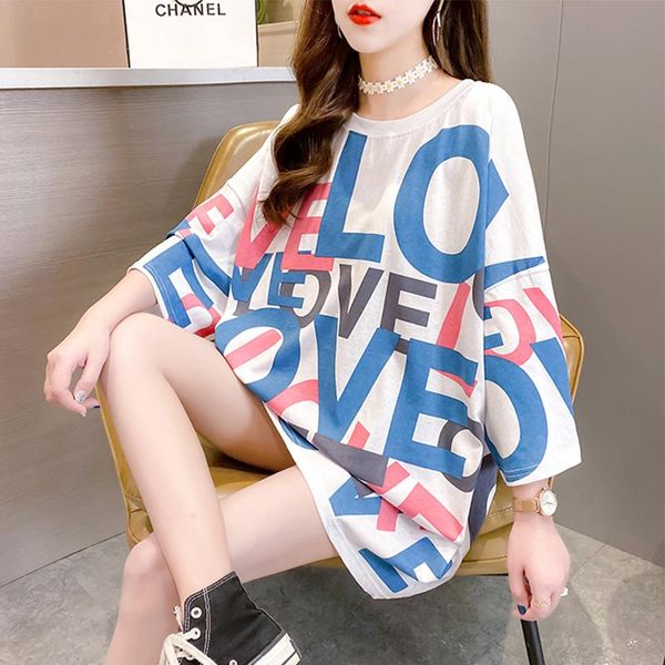 women's t-shirt #0828 white yellow green letters printed t shirt women cotton o neck casual streetwear tee loose harajuku long summer
women's t-shirt #0828 white yellow green letters printed t shirt women cotton o neck casual streetwear tee loose harajuku long summer