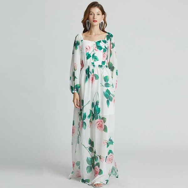 casual dresses 2021 women office lady a-line printing square collar elegant party floor-length full summer, Black;gray
casual dresses 2021 women office lady a-line printing square collar elegant party floor-length full summer, Black;gray