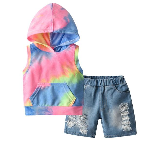 6m-4y baby girl summer clothes born infant girls tie-dyed print hoodie denim shorts outfits ropa fashion clothing sets, White
6m-4y baby girl summer clothes born infant girls tie-dyed print hoodie denim shorts outfits ropa fashion clothing sets, White