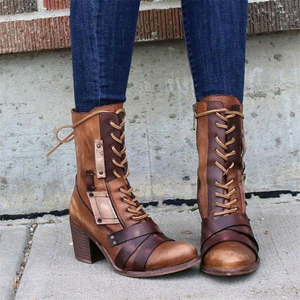 handmade style women mid-calf boots women's motorcycle boot fashion ladies chunky shoes metal decor black big size 41 42 43
handmade style women mid-calf boots women's motorcycle boot fashion ladies chunky shoes metal decor black big size 41 42 43