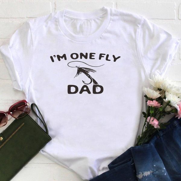 women's t-shirt i' one dad printed woman tee summer plus size casual short sleeve, White
women's t-shirt i' one dad printed woman tee summer plus size casual short sleeve, White