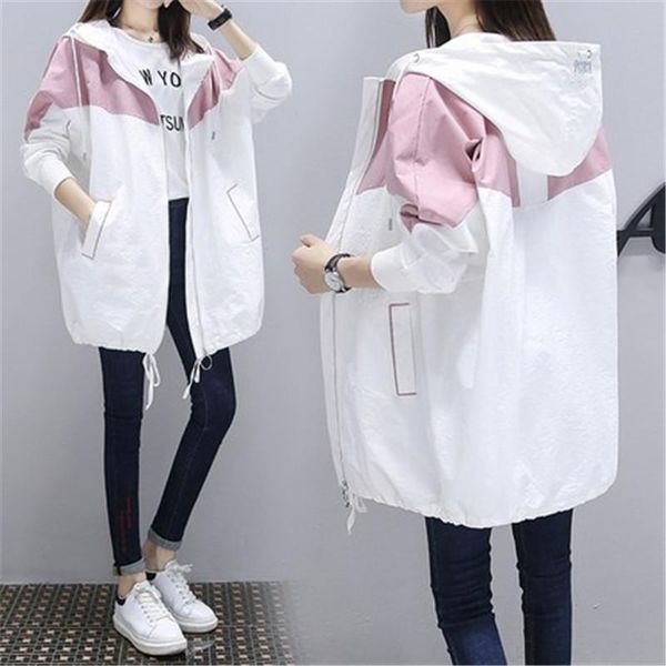 women's trench coats meidum long spring autumn coat 2021 fashion women casual hooded patchwork color plus size korea windbreaker outerw, Tan;black
women's trench coats meidum long spring autumn coat 2021 fashion women casual hooded patchwork color plus size korea windbreaker outerw, Tan;black