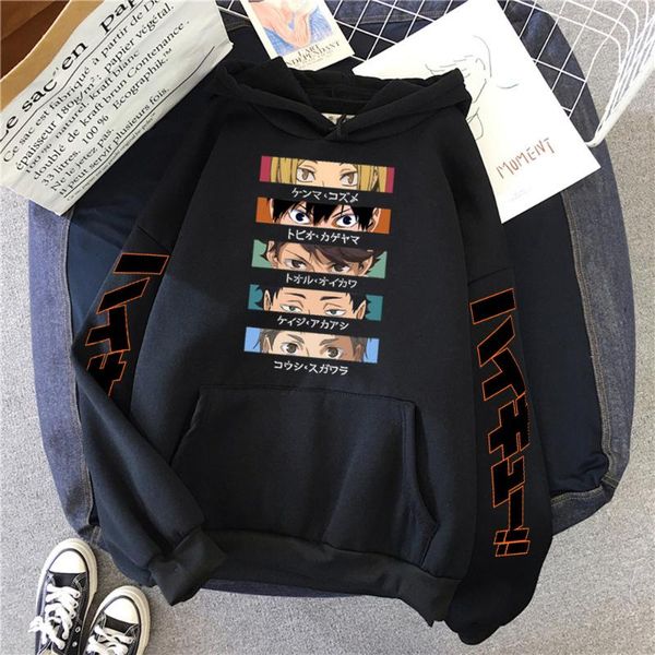 men's hoodies & sweatshirts haikyuu japan anime kageyama hoodie male hip hop karasuno high school sweatshirt 2021 funny streetwear fash, Black
men's hoodies & sweatshirts haikyuu japan anime kageyama hoodie male hip hop karasuno high school sweatshirt 2021 funny streetwear fash, Black