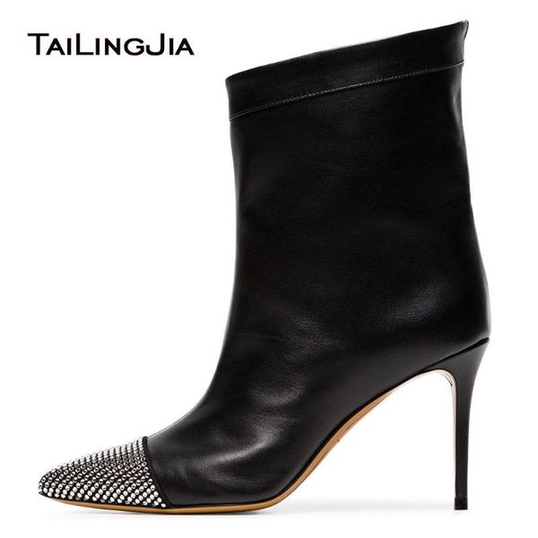 boots women pu crystal ankle plus size 46 high heels shoes woman pointed toe stilettos autumn winter 2021, Black
boots women pu crystal ankle plus size 46 high heels shoes woman pointed toe stilettos autumn winter 2021, Black