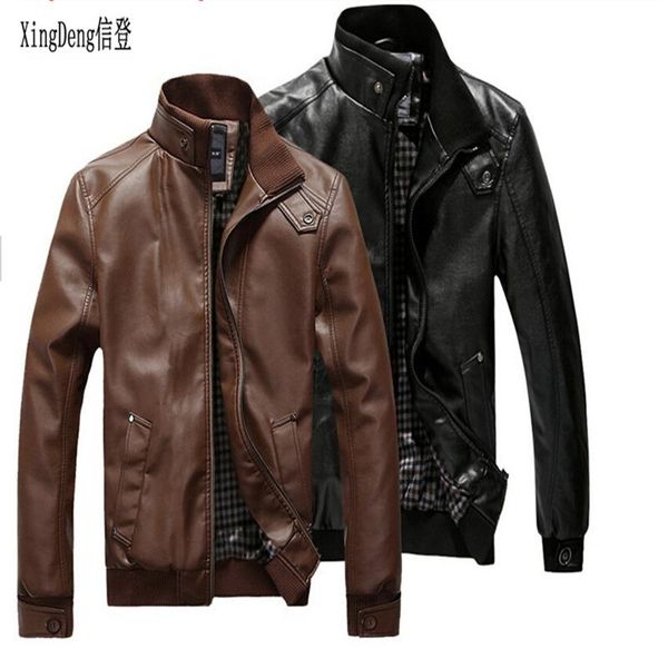 men's jackets xingdeng pu leather stand neck zipper men winter loose casual overcoats male fashion clothes plus size 3xl, Black;brown
men's jackets xingdeng pu leather stand neck zipper men winter loose casual overcoats male fashion clothes plus size 3xl, Black;brown