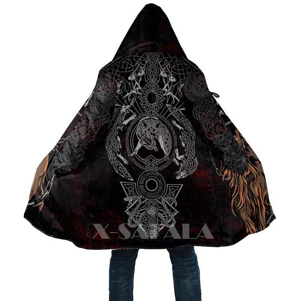 men's wool & blends viking style cloak fenrir art 3d printed duffle pullovers coat overcoat thick warm hooded coat for menoat windproof, Black
men's wool & blends viking style cloak fenrir art 3d printed duffle pullovers coat overcoat thick warm hooded coat for menoat windproof, Black