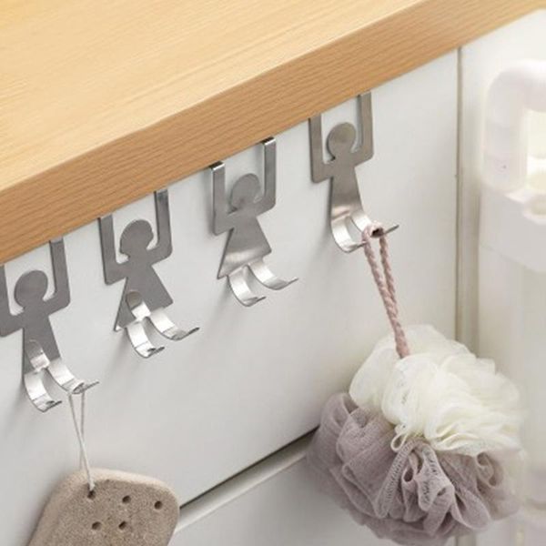 clothing & wardrobe storage human shaped door-back hooks no trace nail-cabinet door cloth bag hanger home space saving hook shelf 1 set
clothing & wardrobe storage human shaped door-back hooks no trace nail-cabinet door cloth bag hanger home space saving hook shelf 1 set