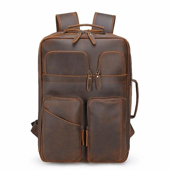 backpack retro crazy horse leather men's backpacks multi-function genuine travel 15.6 inch lapbagpack bookbags
backpack retro crazy horse leather men's backpacks multi-function genuine travel 15.6 inch lapbagpack bookbags