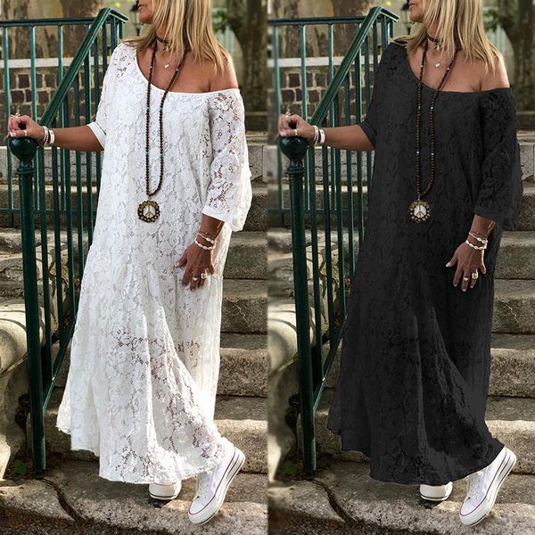 summer sundress women dress zanzea fashion lace maxi womens off shoulder vestidos female half sleeve beach robe oversized, Black;gray
summer sundress women dress zanzea fashion lace maxi womens off shoulder vestidos female half sleeve beach robe oversized, Black;gray