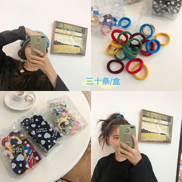 hair bandsins color sweet lovely rope korean net red rubber hair band mori headdress, Pink
hair bandsins color sweet lovely rope korean net red rubber hair band mori headdress, Pink