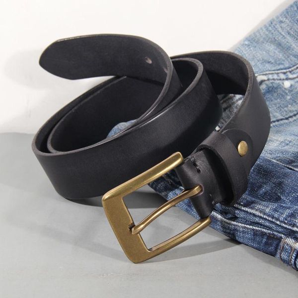 belts vintage luxury handmade leather copper buckle man's belt cowhide retro all-match casual jeans soft, Black;brown
belts vintage luxury handmade leather copper buckle man's belt cowhide retro all-match casual jeans soft, Black;brown