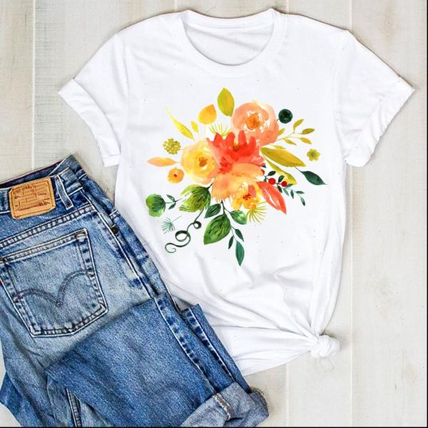 women t shirts lady summer flower floral elegance 90s cute ladies tee womens female shirt clothes graphic clothing, White
women t shirts lady summer flower floral elegance 90s cute ladies tee womens female shirt clothes graphic clothing, White