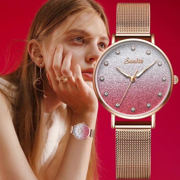 wristwatches suntka luxury women watches ultra-thin stainless steel casual dress diamond clock rose gold watch waterproof quartz ladies, Slivery;brown
wristwatches suntka luxury women watches ultra-thin stainless steel casual dress diamond clock rose gold watch waterproof quartz ladies, Slivery;brown